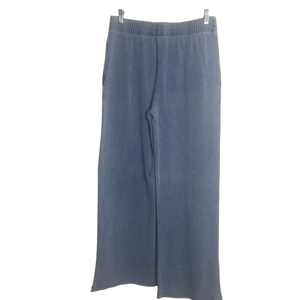 DOT BOUTIQUE Knit Wide-Leg Pants in Light Blue Size Large — NWT - Picture 3 of 10